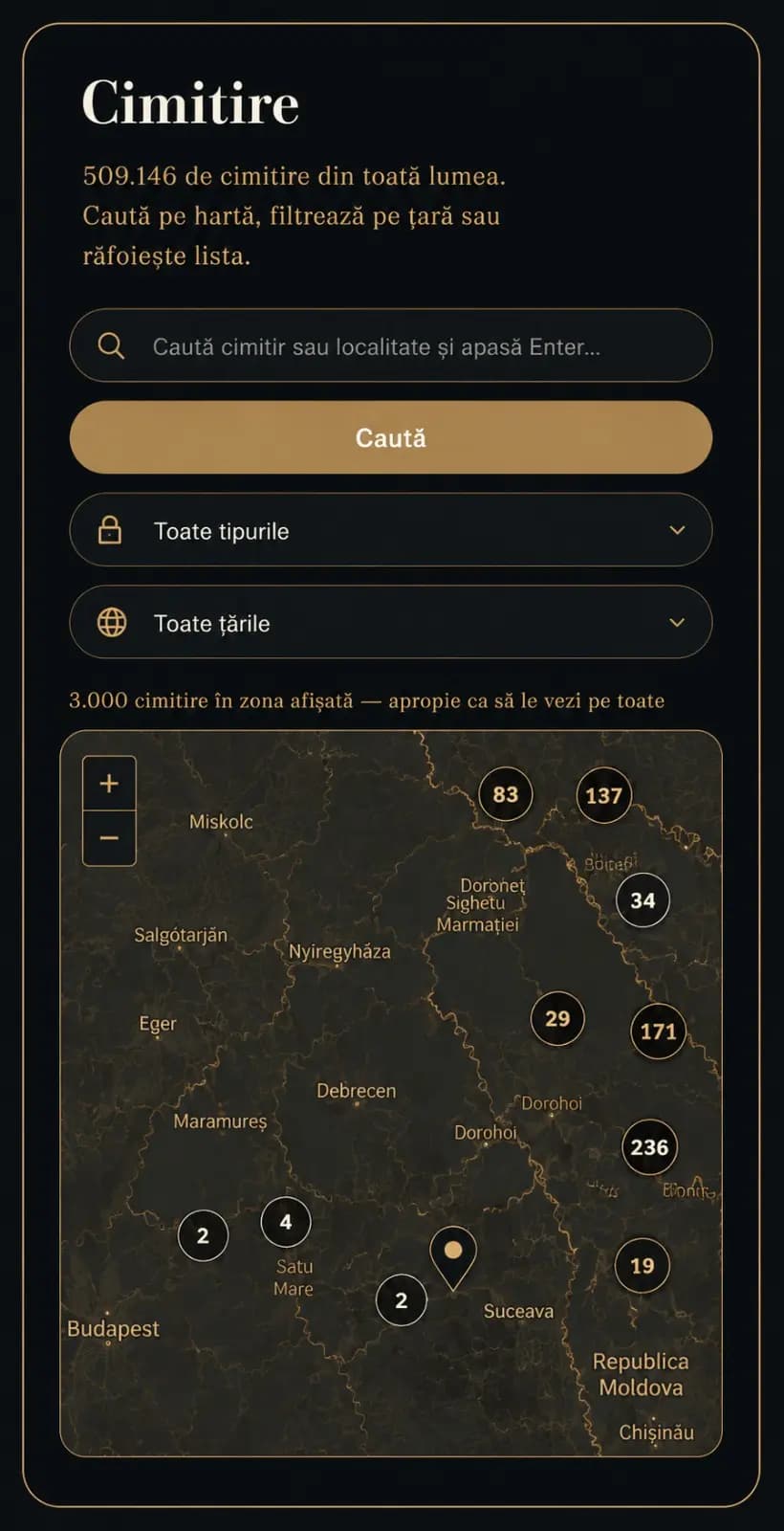 Explore all cemeteries on the map