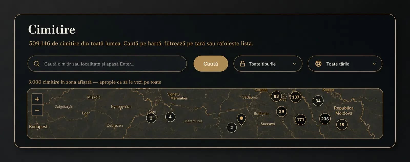 Explore all cemeteries on the map